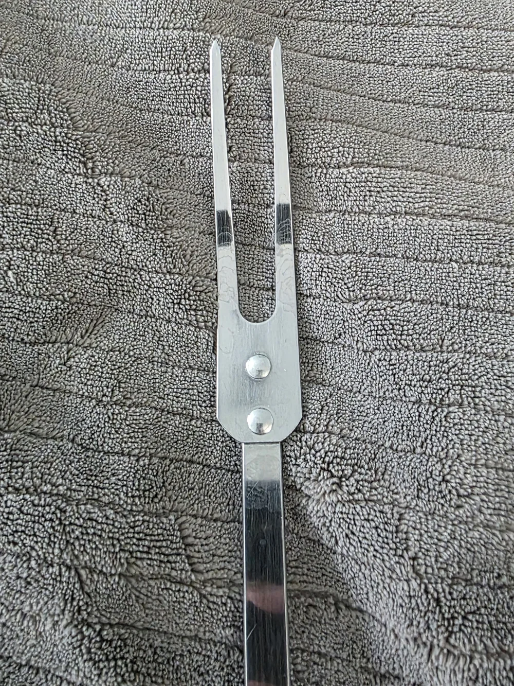 Vintage Androck Pink Tulip Meat Carving Fork Stainless Steel Retro MCM